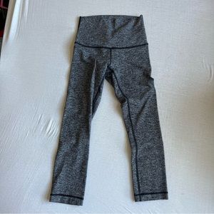 Grey lululemon align cropped leggings